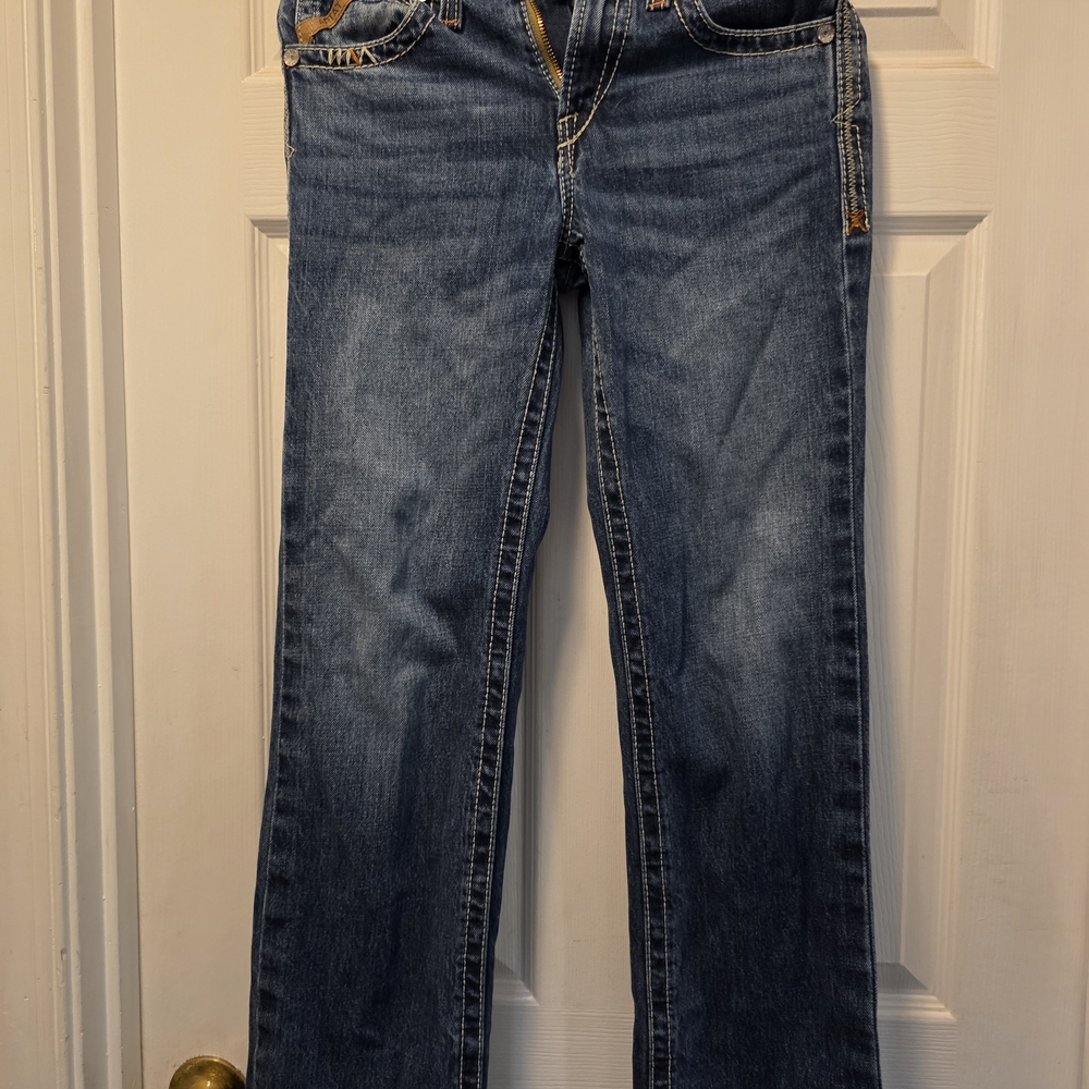 Ariat Boys Straight Leg Blue Jeans